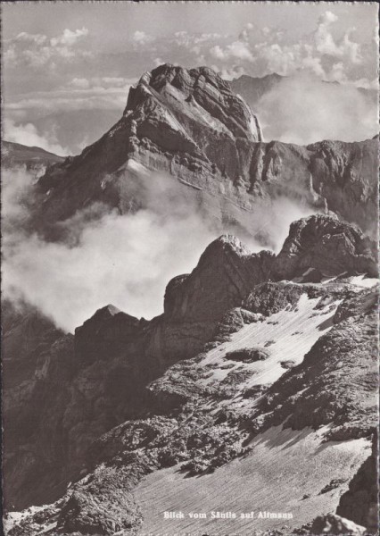 Blick vom Säntis auf Altmann