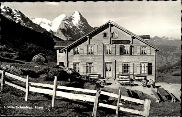 Grosse Scheidegg. Eiger (1962 m,3967 m) Vorderseite
