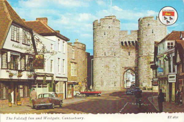 The Falstaff Inn and Westgate, Canterbury