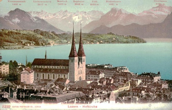 Hofkirche, Luzern Vorderseite
