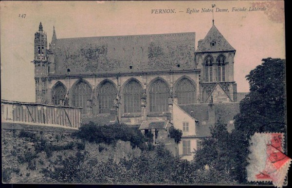 Vernon - Eglise Notre Dame, Facade Latérale Vorderseite