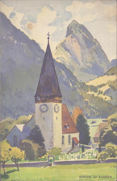 Saanen, Kirche Vorderseite