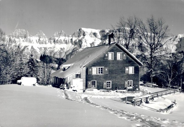 Flumserberg: Bühlhütte Vorderseite