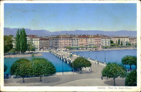 Genève - Pont du Mont-Blanc Vorderseite
