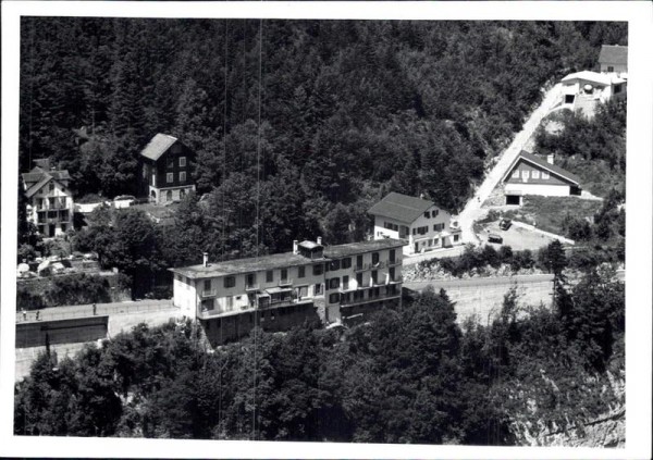 Seelisberg, altes Posthaus, Flugaufnahme Vorderseite