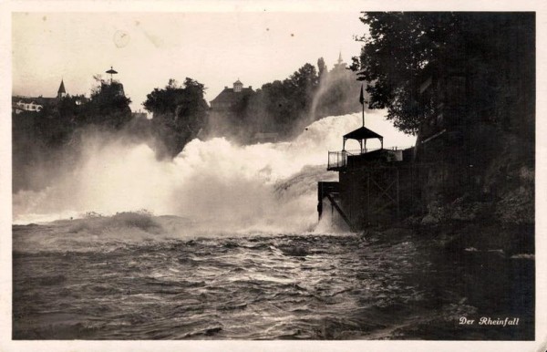 Der Rheinfall. 1926 Vorderseite