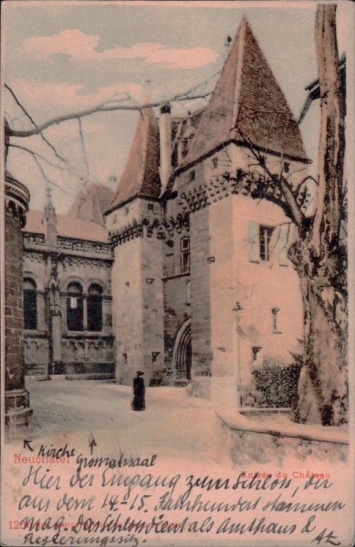 Neuchatel - Entrée du Chateau Vorderseite