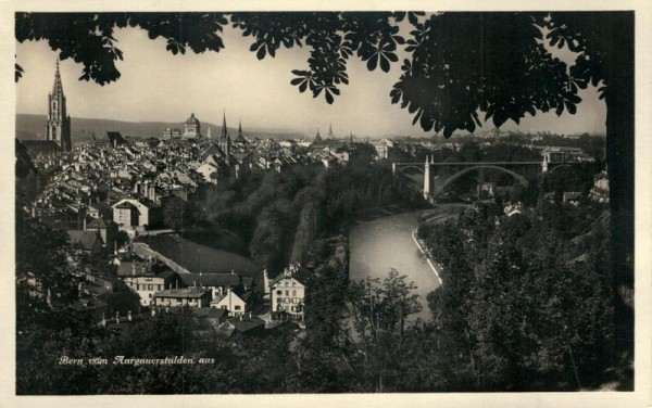 Bern vom  Aargauerstalden aus Vorderseite