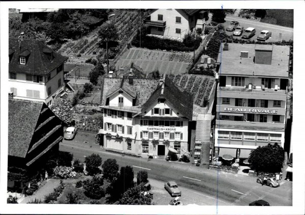 Gersau, Gasthaus Krone, Flugaufnahme Vorderseite