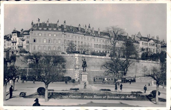 Geneve: Place Neuve et Terrasse de Sellon Vorderseite
