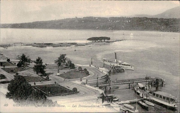 Genève - Quai du Mont-Blanc Vorderseite