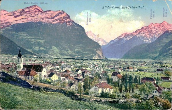 Altdorf mit Erstfelderthal Vorderseite