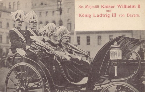 Kaiser Wilhelm II und König Ludwig III von Bayern