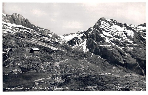 Windgällenhütte m. Düssistock u. Stäffelalp Vorderseite