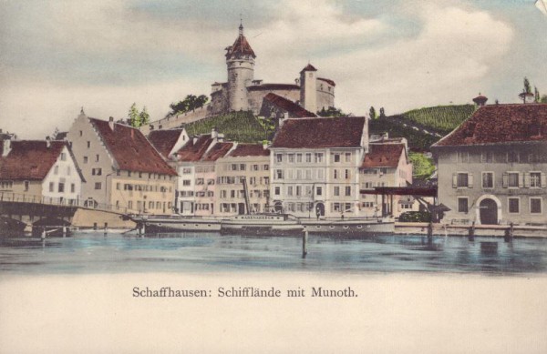 Schaffhausen: Schifflände mit Munoth