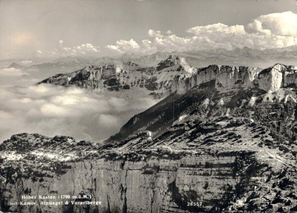 Hoher Kasten mit Kamor, Alpsiegel & Vorarlberge Vorderseite