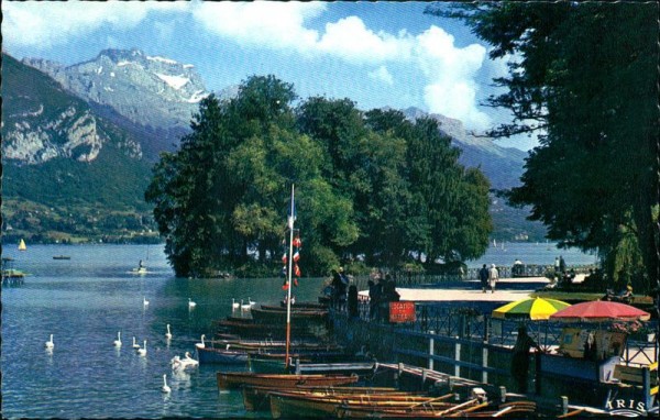 Annecy, L'Ile des Cygnes et la Tournette enneigée Vorderseite