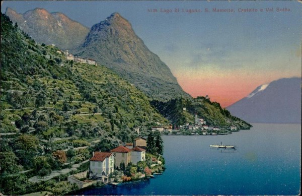 Lago di Lugano S. Mamette, Castello e Val Solda Vorderseite