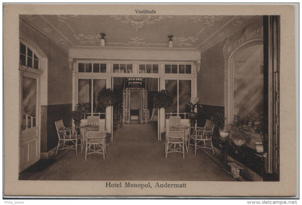 Andermatt - Hotel Monopol - Vestibule