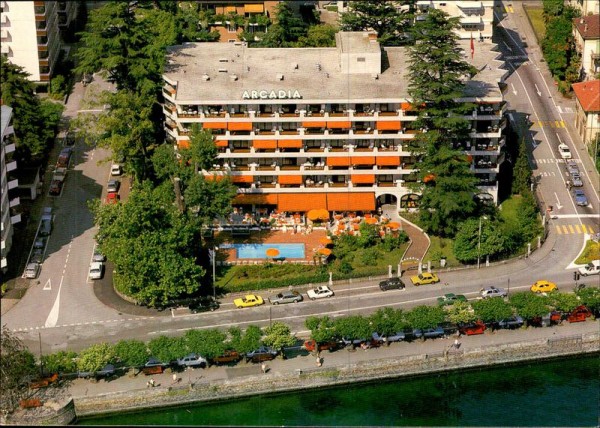 Locarno, Arcadia, Flugaufnahme Vorderseite