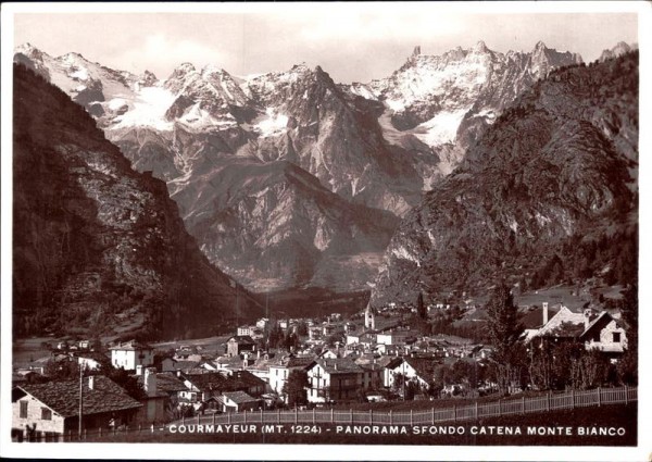 Courmayeur - Panorama Vorderseite
