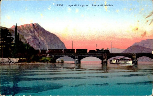 Lago di Lugano, Ponte di Melide Vorderseite
