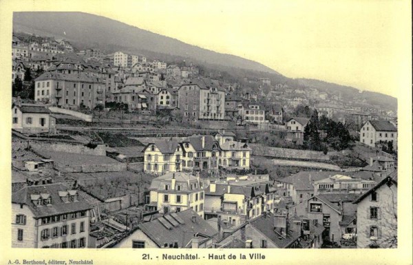 Haut de Ville, Neuchâtel Vorderseite