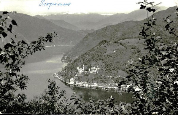 Blick auf Morcote, Serpiano Vorderseite