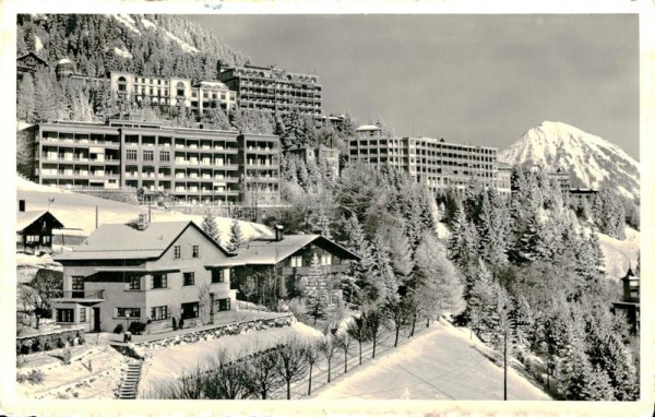 Hôtels Mont-Blanc, Belvédère et la Clinique Manufacture à Leysin Vorderseite