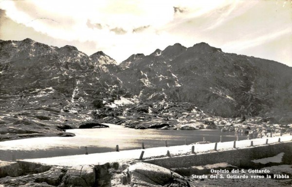 Strada del S. Gottardo verso la Fibbia, Ospizio del S. Gottardo Vorderseite