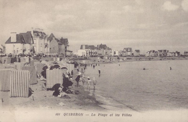 Quiberon - La Plage et les Villas