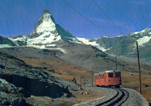 Gornergratbahn mit Matterhorn Vorderseite