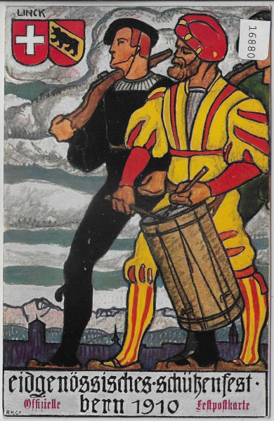Eidgenössisches-Schützenfest Bern 1910 - Stempel Cachet Officiel "SCHÜTZENFEST