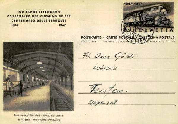 100 Jahre Eisenbahn Vorderseite