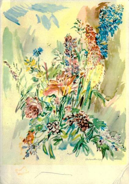 Blumenstrauss mit Lupinen Vorderseite