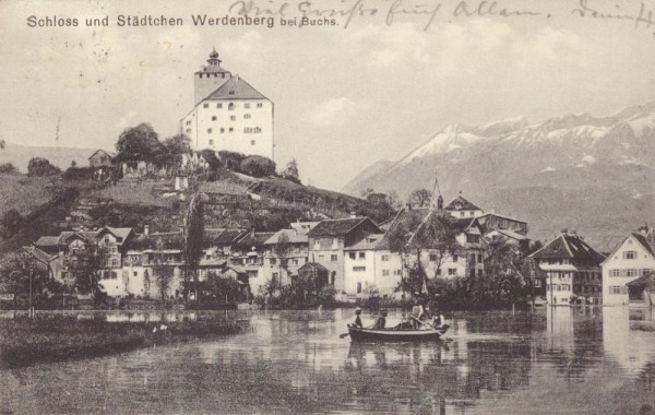 Schloss und Städtchen Werdenberg bei Buchs.