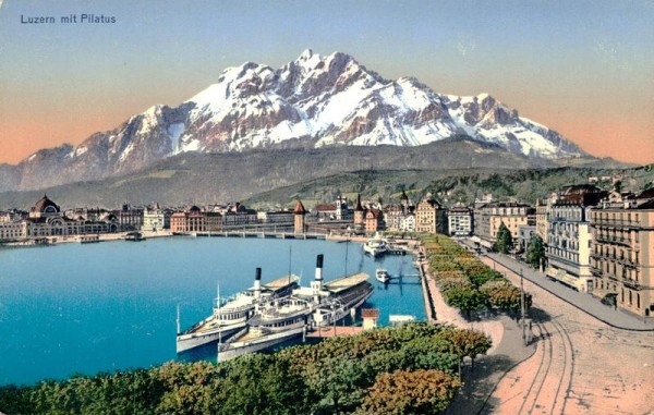 Luzern mit Pilatus Vorderseite