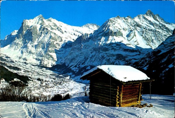 Wetterhorn, Berglistock, Schreckhorn Vorderseite