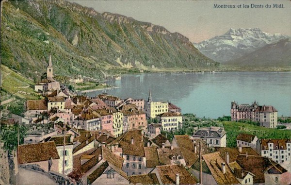 Montreux et les Dents du Midi. Vorderseite