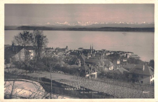 Neuchâtel et les Alpes Vorderseite