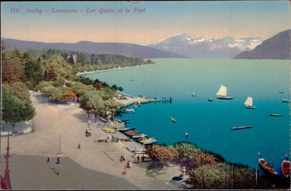 Ouchy - Lausanne - Les Quais et le Port Vorderseite