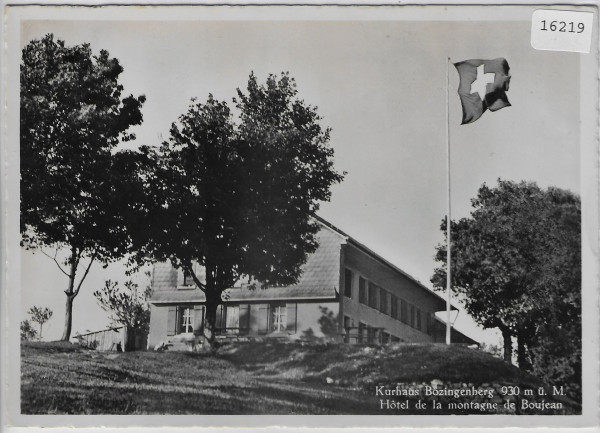 Kurhaus Bözingerberg - Hotel de la montagne de Boujean