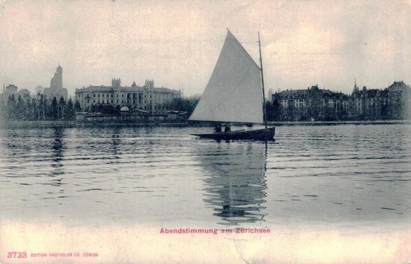 Abendstimmung am Zürichsee. 1907 Vorderseite