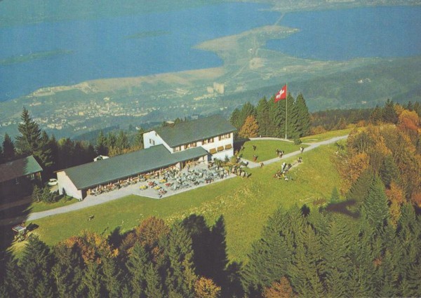 Berggasthaus Etzel - Kulm  -  Flugaufnahmen Vorderseite