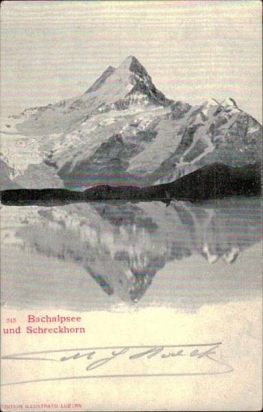 Bachalpsee und Schreckhorn Vorderseite