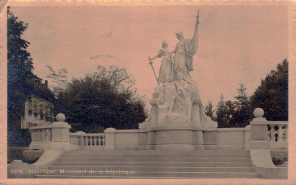 Neuchâtel. Monument de la République Vorderseite