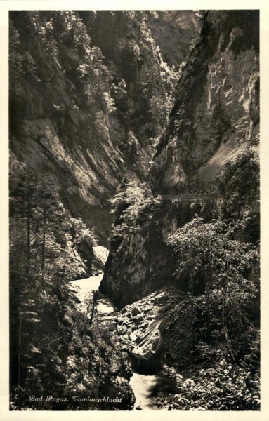 Taminaschlucht, Bad Ragaz Vorderseite