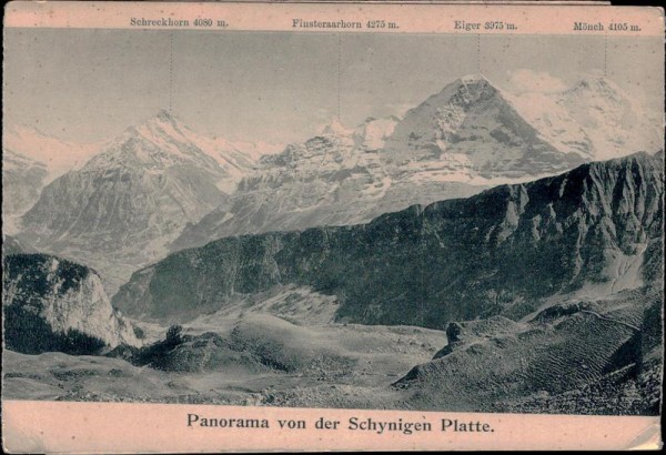 Panorama von der Schynigen Platte Vorderseite