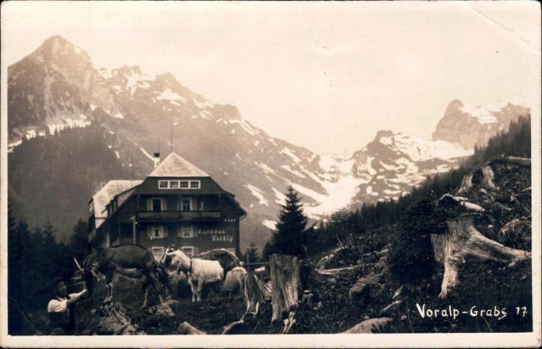 Grabs, Gasthaus Voralp Vorderseite