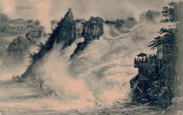 Rheinfall. 1908 Vorderseite